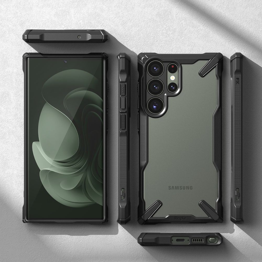 Pokrowiec Ringke Fusion X czarny Samsung Galaxy S23 Ultra / 5