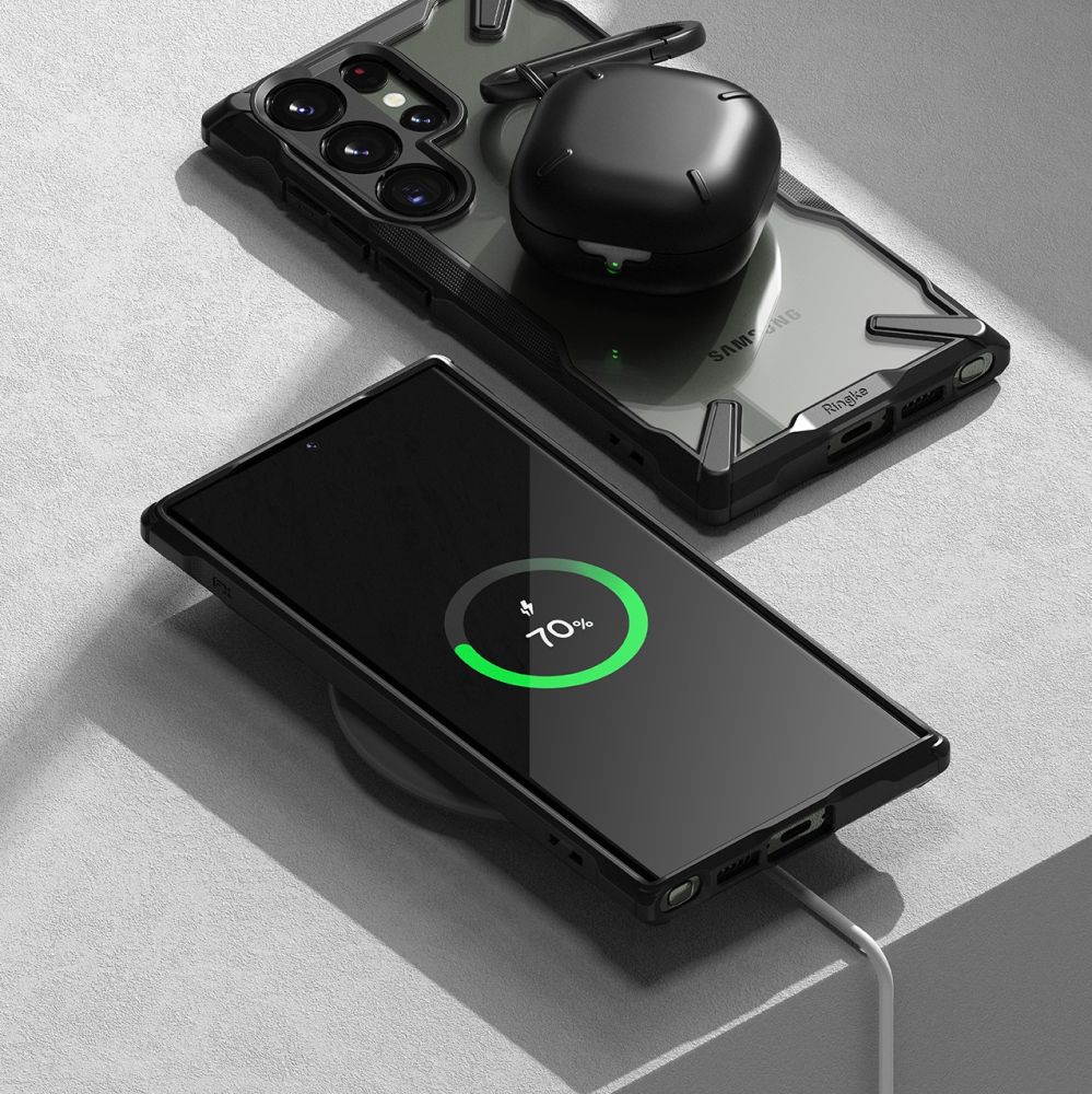 Pokrowiec Ringke Fusion X czarny Samsung Galaxy S23 Ultra / 9