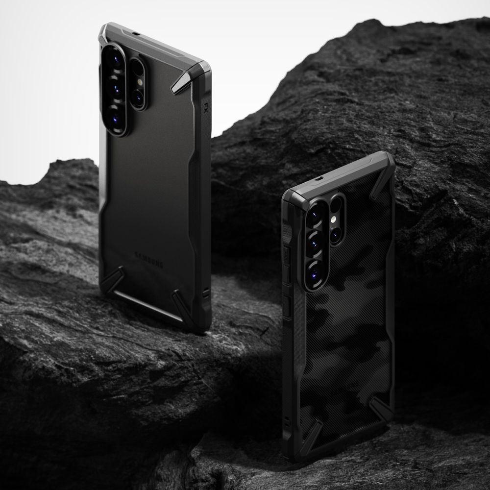 Pokrowiec Ringke Fusion X czarny Samsung Galaxy S25 Ultra / 7