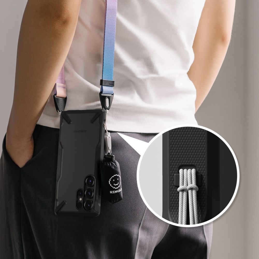 Pokrowiec Ringke Fusion X czarny Samsung Galaxy S25 Ultra / 8