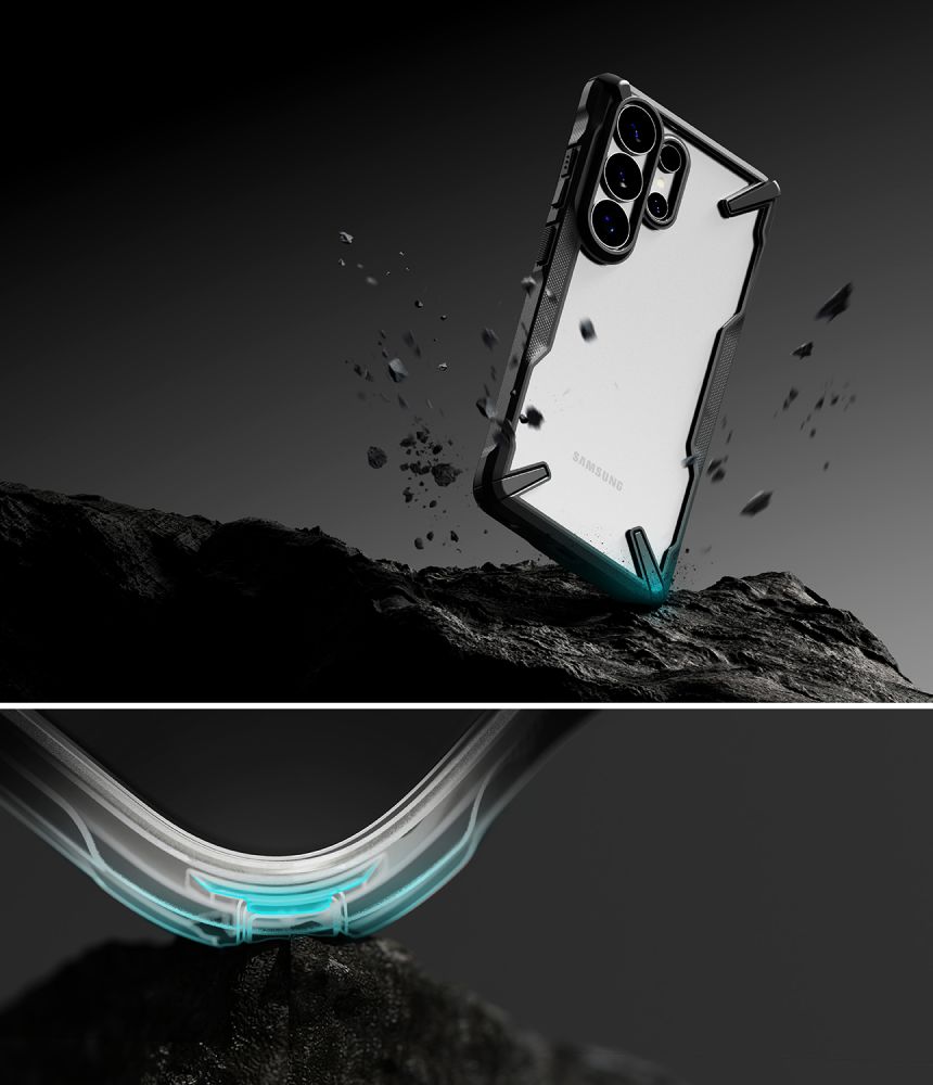 Pokrowiec Ringke Fusion X czarny Samsung Galaxy S26 Ultra / 6