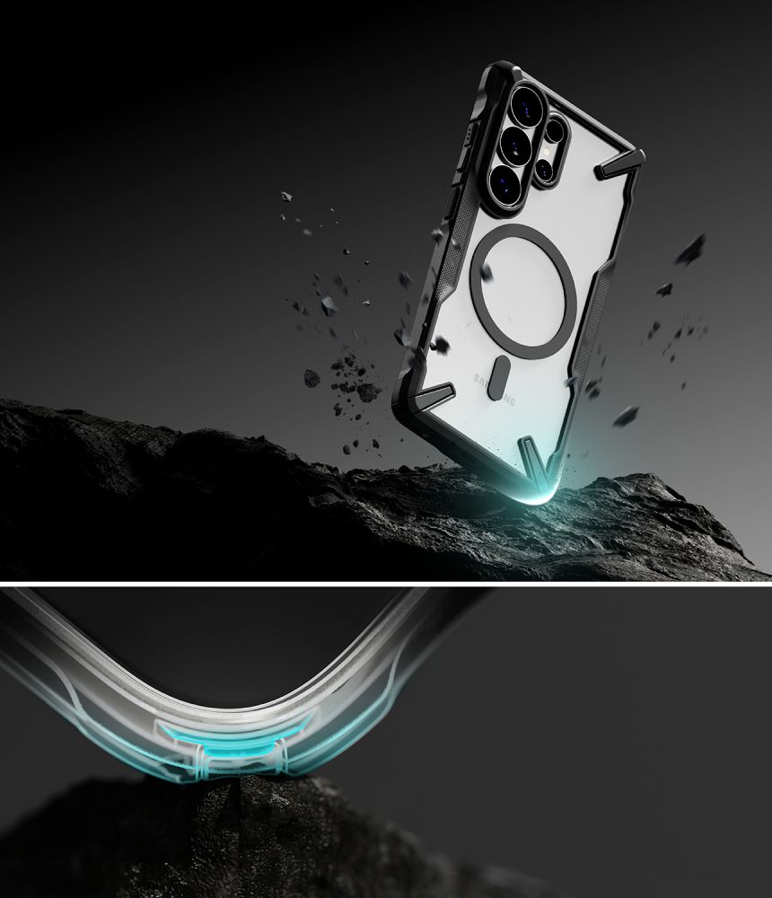 Pokrowiec Ringke Fusion X czarny Samsung Galaxy S26 Ultra / 7