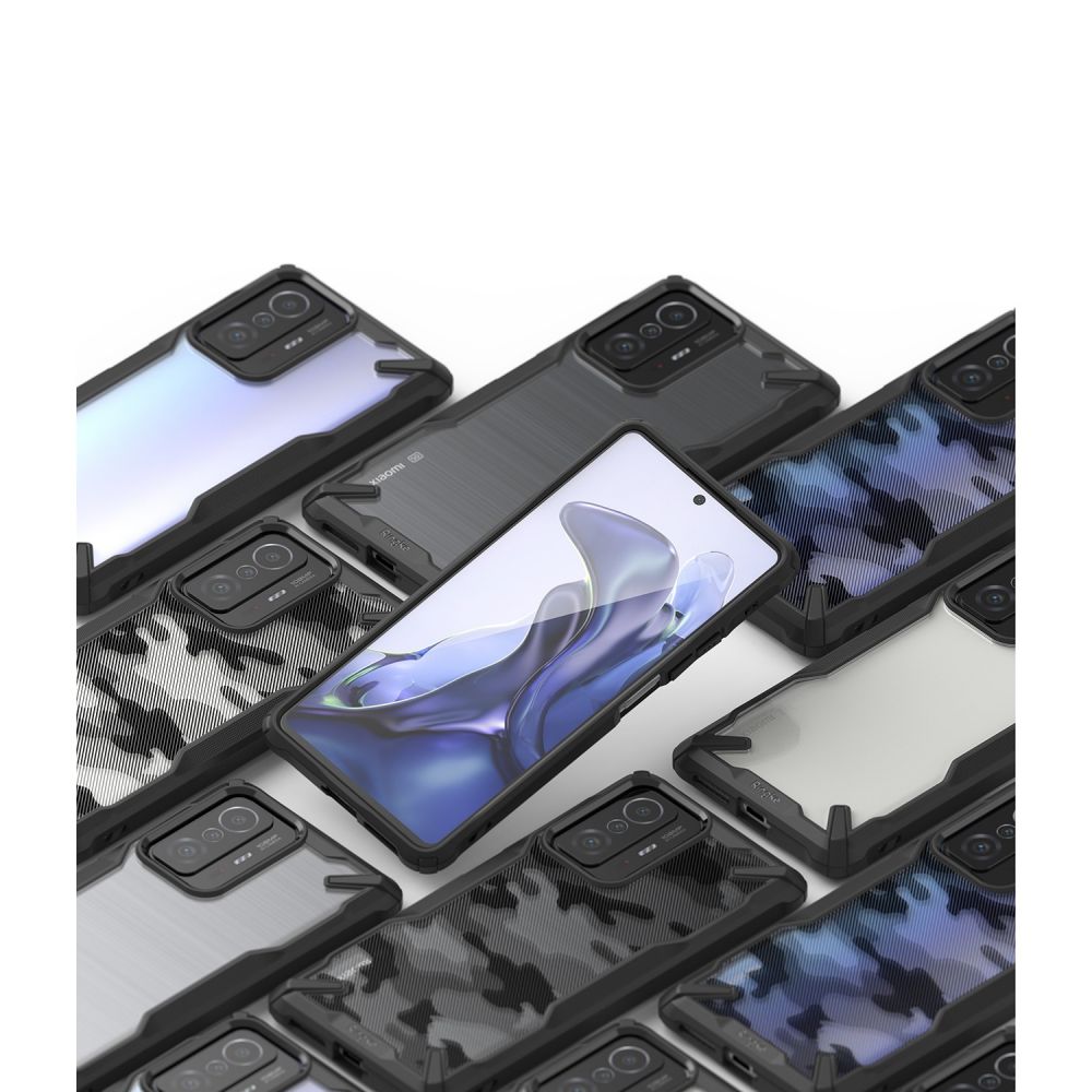 Pokrowiec Ringke Fusion X czarny Xiaomi 11T 5G / 10
