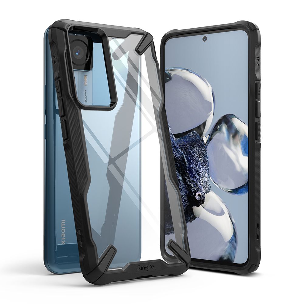 Pokrowiec Ringke Fusion X czarny Xiaomi 12T / 2