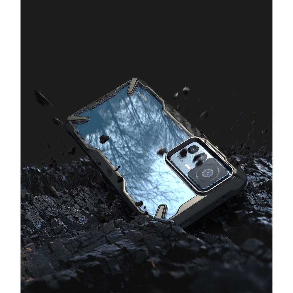 Pokrowiec Ringke Fusion X czarny Xiaomi 12T Pro / 10