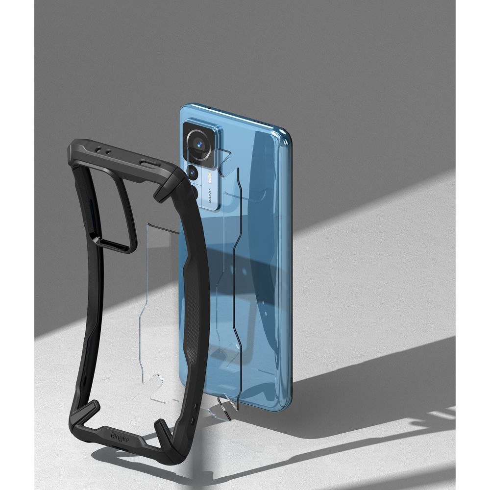 Pokrowiec Ringke Fusion X czarny Xiaomi 12T Pro / 7