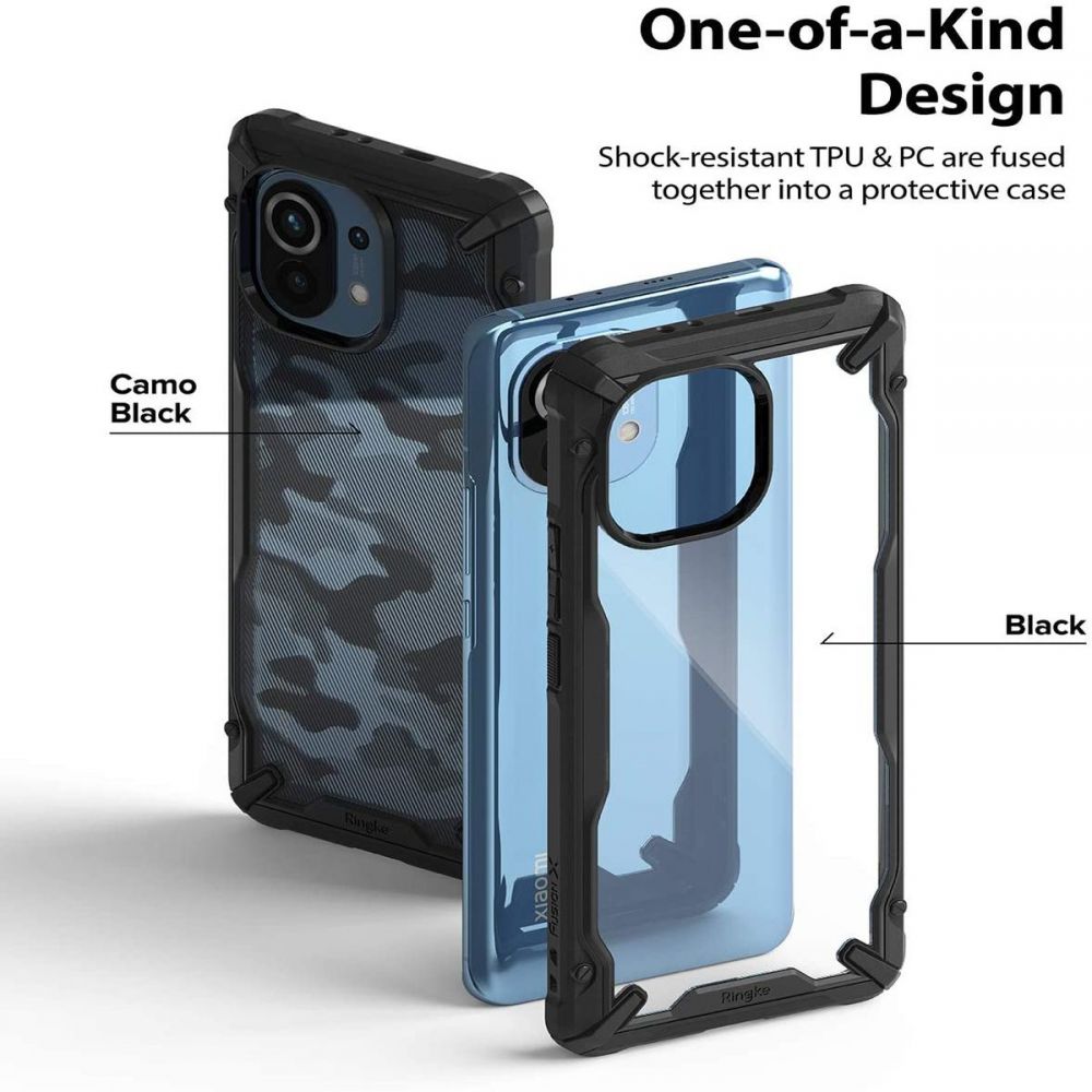 Pokrowiec Ringke Fusion X czarny Xiaomi Mi 11 / 5