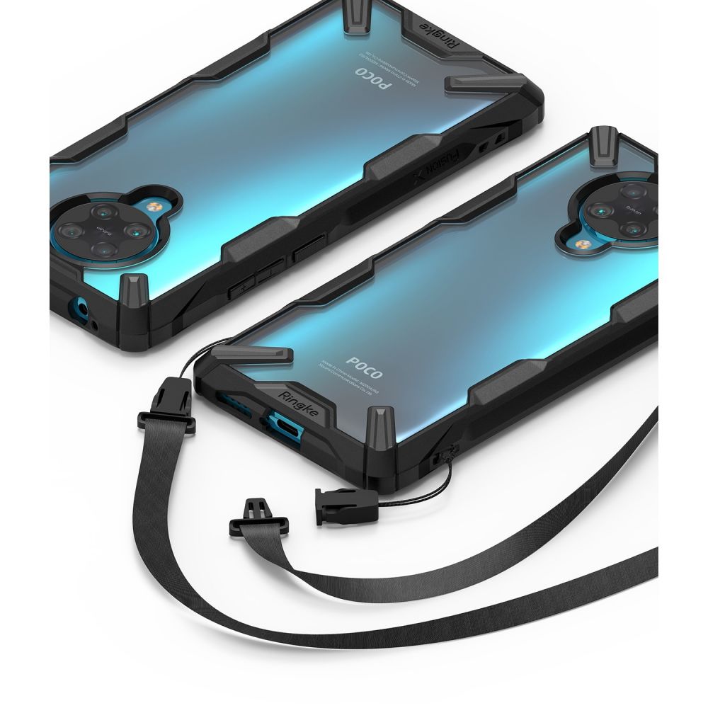 Pokrowiec Ringke Fusion X czarny Xiaomi POCO F2 Pro / 6