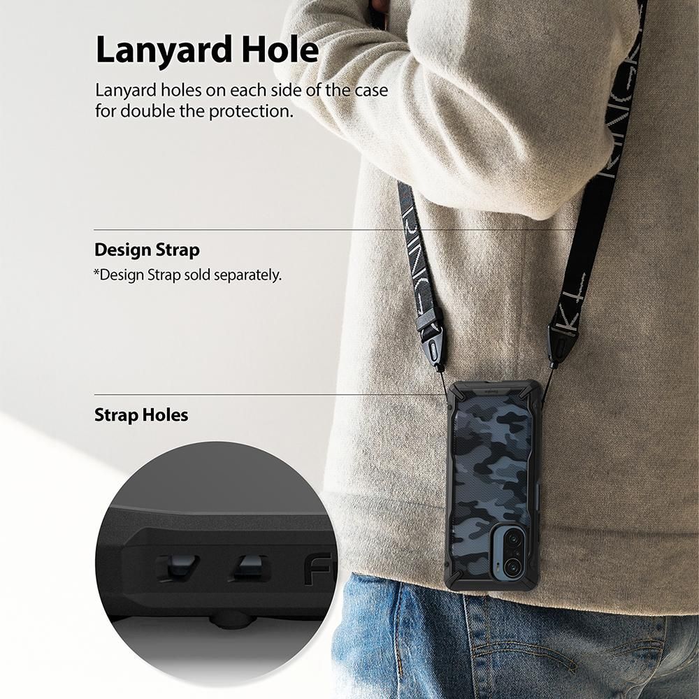 Pokrowiec Ringke Fusion X czarny Xiaomi POCO F3 / 5