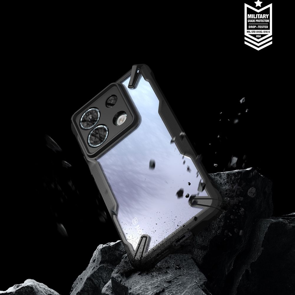 Pokrowiec Ringke Fusion X czarny Xiaomi Poco X6 5G / 5
