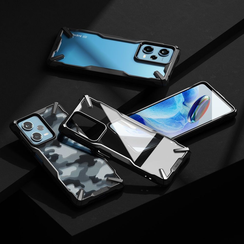 Pokrowiec Ringke Fusion X czarny Xiaomi Redmi Note 12 Pro 5G / 7