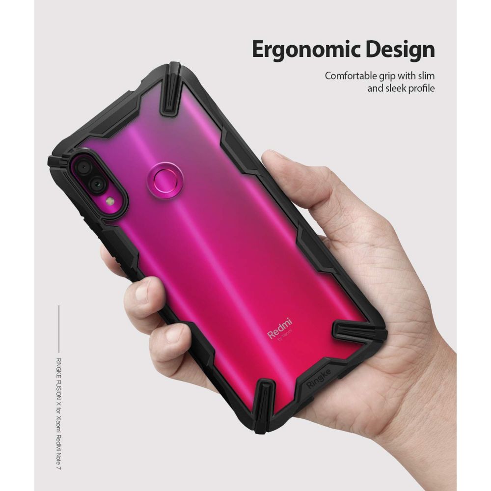 Pokrowiec Ringke Fusion X czarny Xiaomi Redmi Note 7 / 2