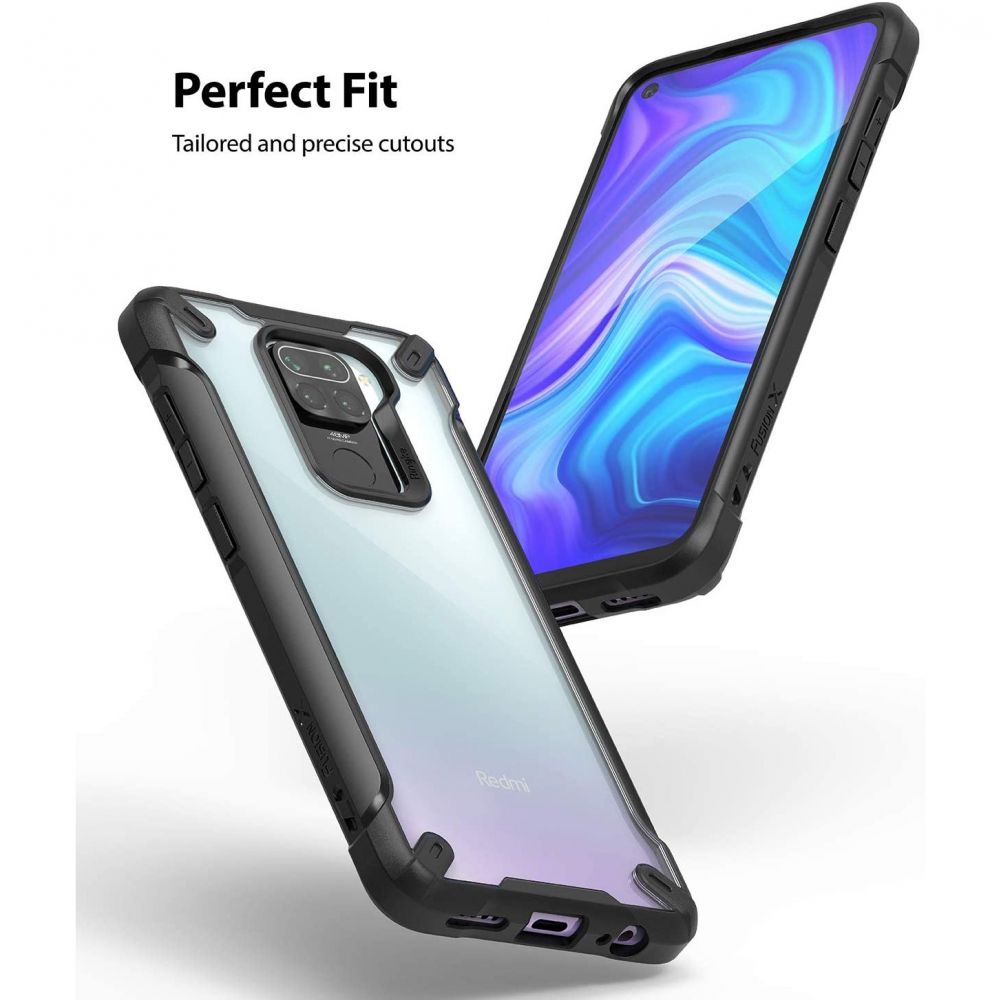 Pokrowiec Ringke Fusion X czarny Xiaomi Redmi Note 9 / 5