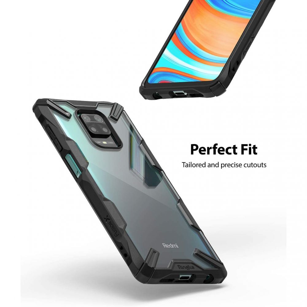 Pokrowiec Ringke Fusion X czarny Xiaomi Redmi Note 9S / 4
