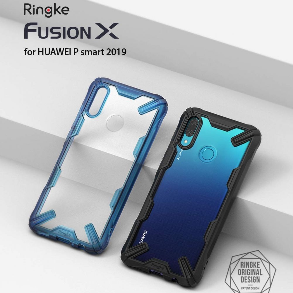 Pokrowiec Ringke Fusion X niebieski Huawei P Smart 2019 / 2