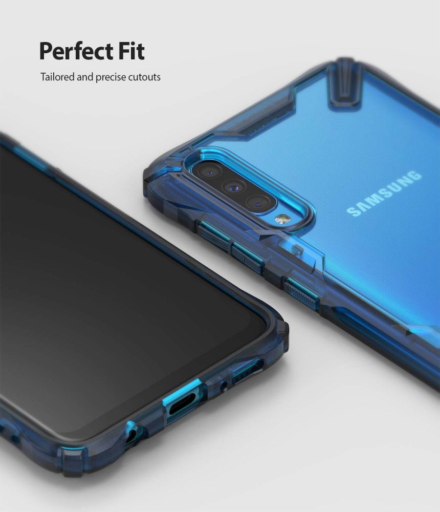 Pokrowiec Ringke Fusion X niebieski Samsung Galaxy A70 / 6