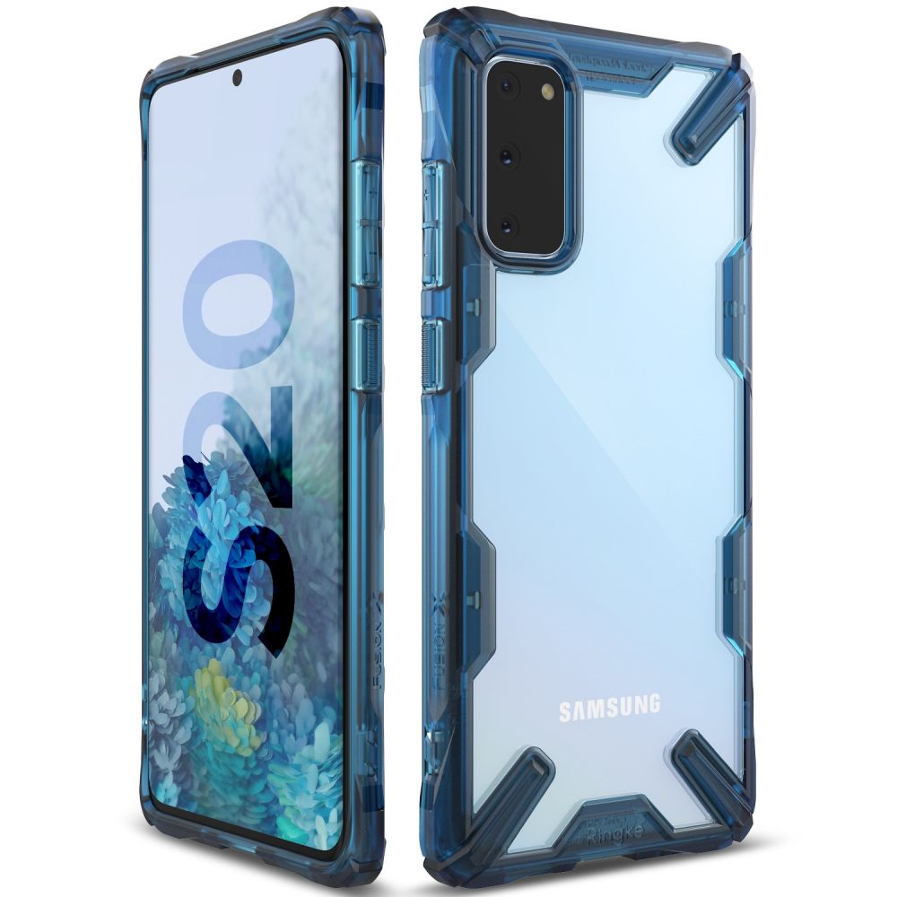 Pokrowiec Ringke Fusion X niebieski Samsung Galaxy S20 / 3
