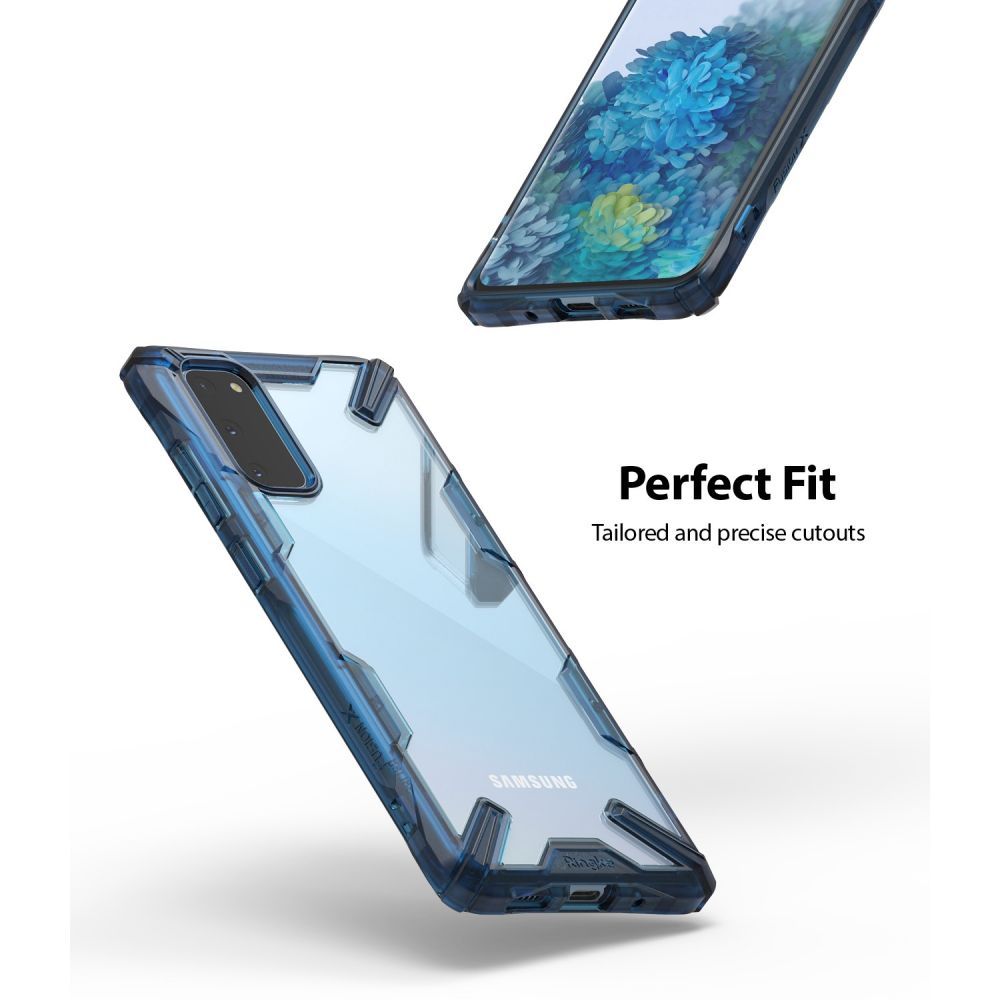 Pokrowiec Ringke Fusion X niebieski Samsung Galaxy S20 / 5