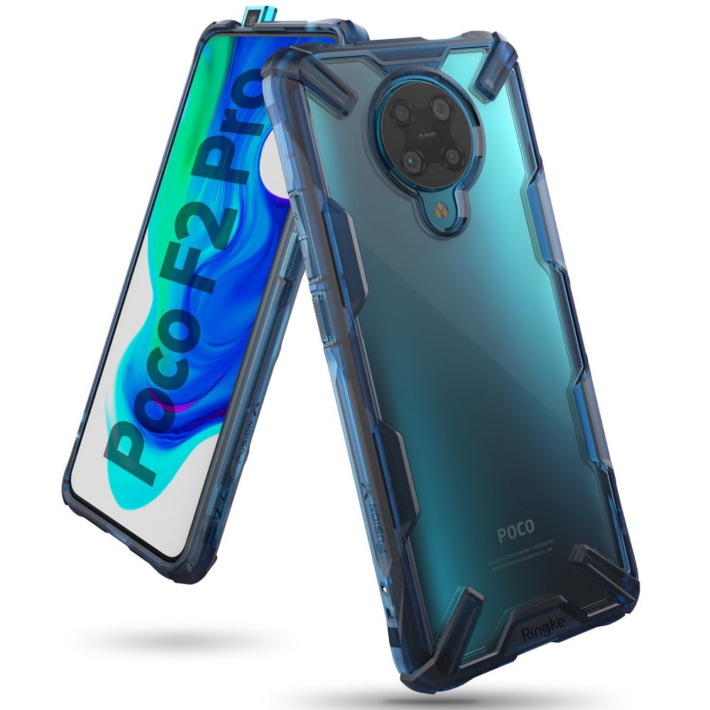 Pokrowiec Ringke Fusion X niebieski Xiaomi POCO F2 Pro