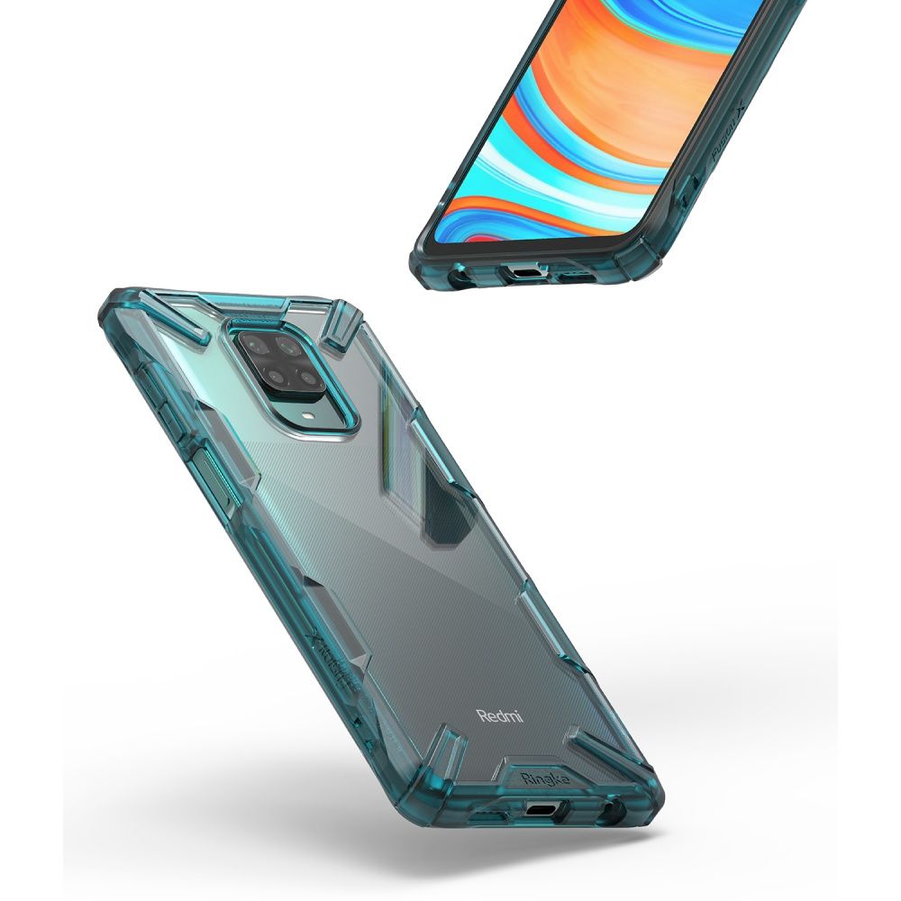 Pokrowiec Ringke Fusion X turkusowy Xiaomi 9 Pro Max / 4