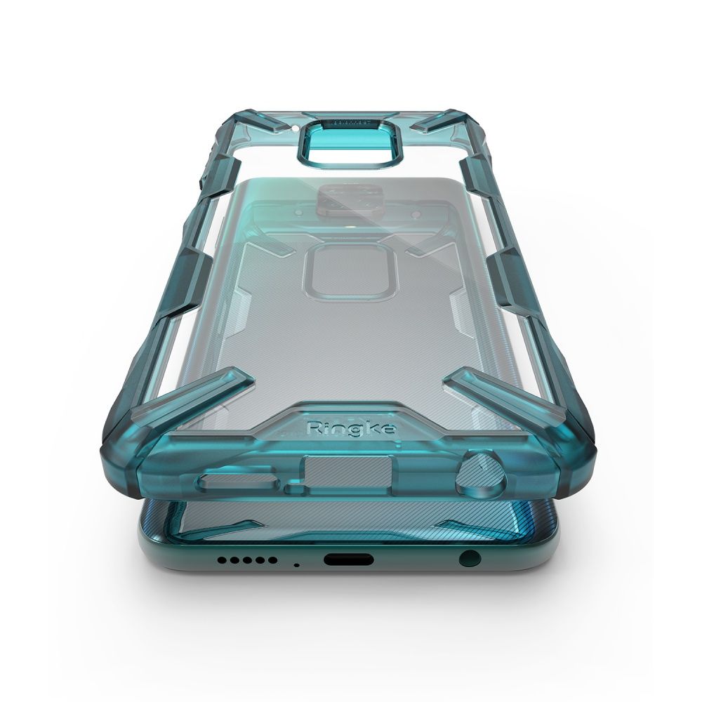 Pokrowiec Ringke Fusion X turkusowy Xiaomi Redmi Note 9S / 5