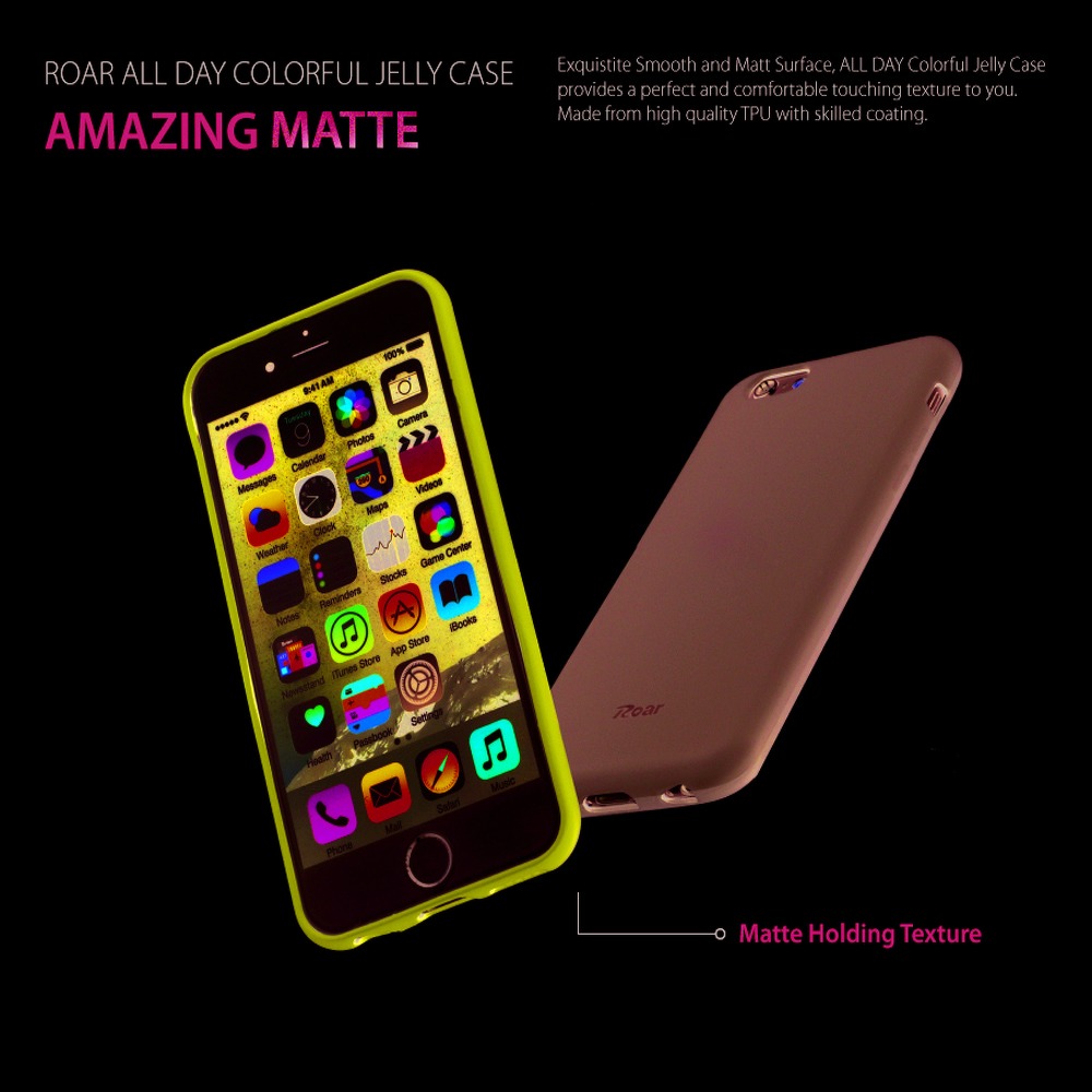 Pokrowiec Roar Colorful Jelly Case czarny Apple iPhone 6s Plus / 2