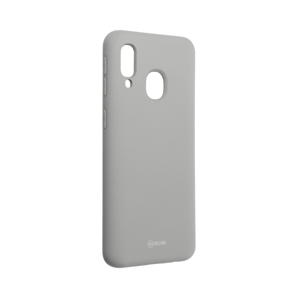 Pokrowiec Roar Colorful Jelly Case szary Samsung Galaxy A40 Pokrowiec Roar Colorful Jelly Case szary Samsung Galaxy A40
