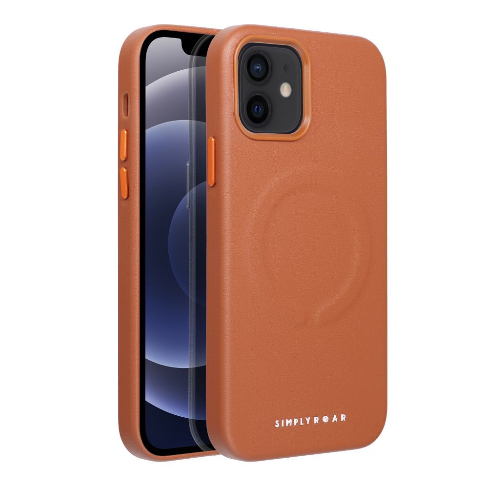Pokrowiec Roar Leather Mag Case MagSafe brązowy Apple iPhone 12 / 2 Pokrowiec Roar Leather Mag Case MagSafe brązowy Apple iPhone 12 / 2