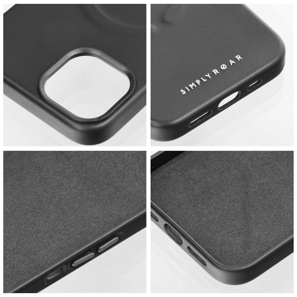 Pokrowiec Roar Leather Mag Case MagSafe czarny Apple iPhone 12 / 4
