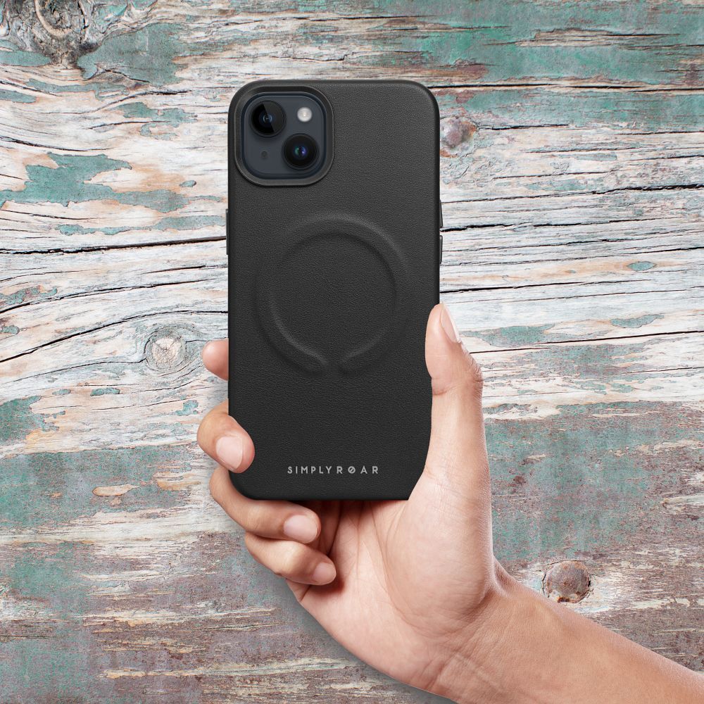 Pokrowiec Roar Leather Mag Case MagSafe czarny Apple iPhone 14 / 4 Pokrowiec Roar Leather Mag Case MagSafe czarny Apple iPhone 14 / 4