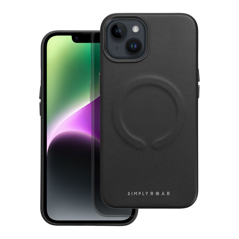 Pokrowiec Roar Leather Mag Case MagSafe czarny Apple iPhone 15 / 3