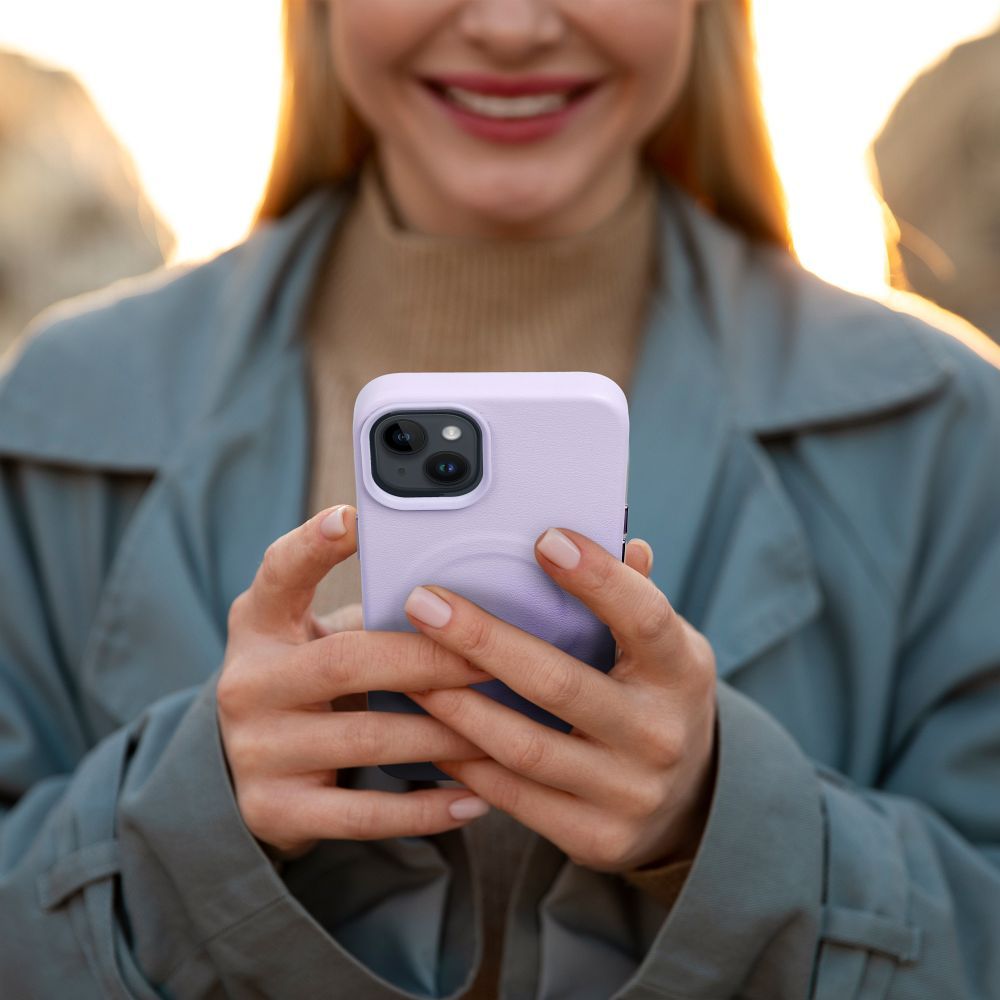 Pokrowiec Roar Leather Mag Case MagSafe fioletowy Apple iPhone 15 Pro Max / 4 Pokrowiec Roar Leather Mag Case MagSafe fioletowy Apple iPhone 15 Pro Max / 4