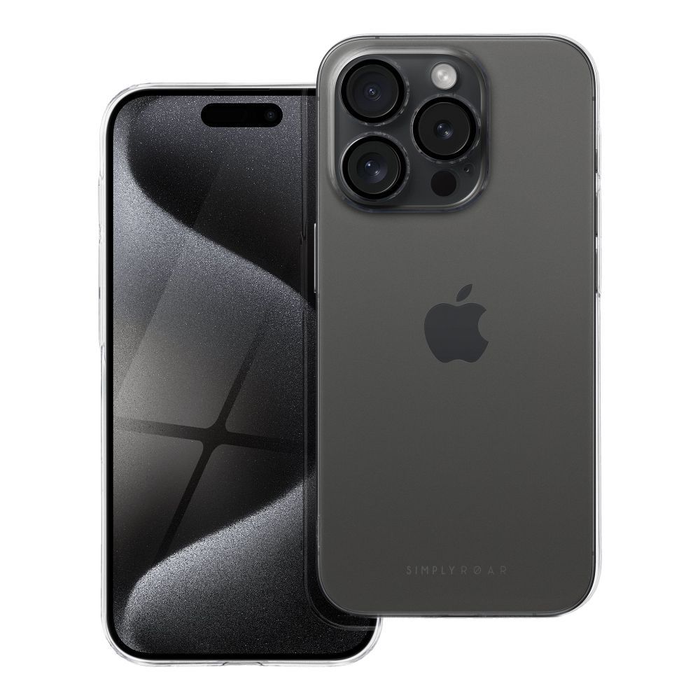 Pokrowiec Roar Pure Simple Fit Case czarny Apple iPhone 15 Pro