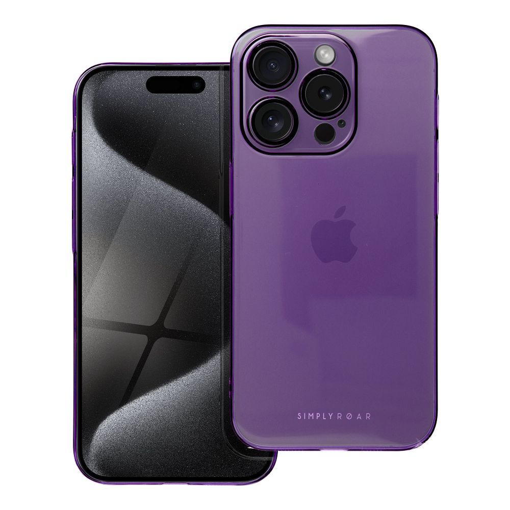 Pokrowiec Roar Pure Simple Fit Case fioletowy Apple iPhone 12 Pro