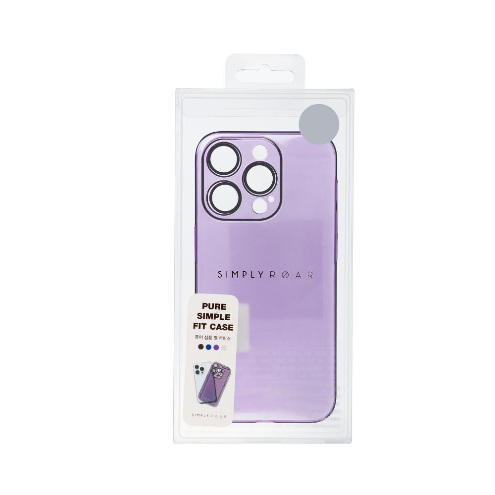 Pokrowiec Roar Pure Simple Fit Case fioletowy Apple iPhone 15 Pro / 4