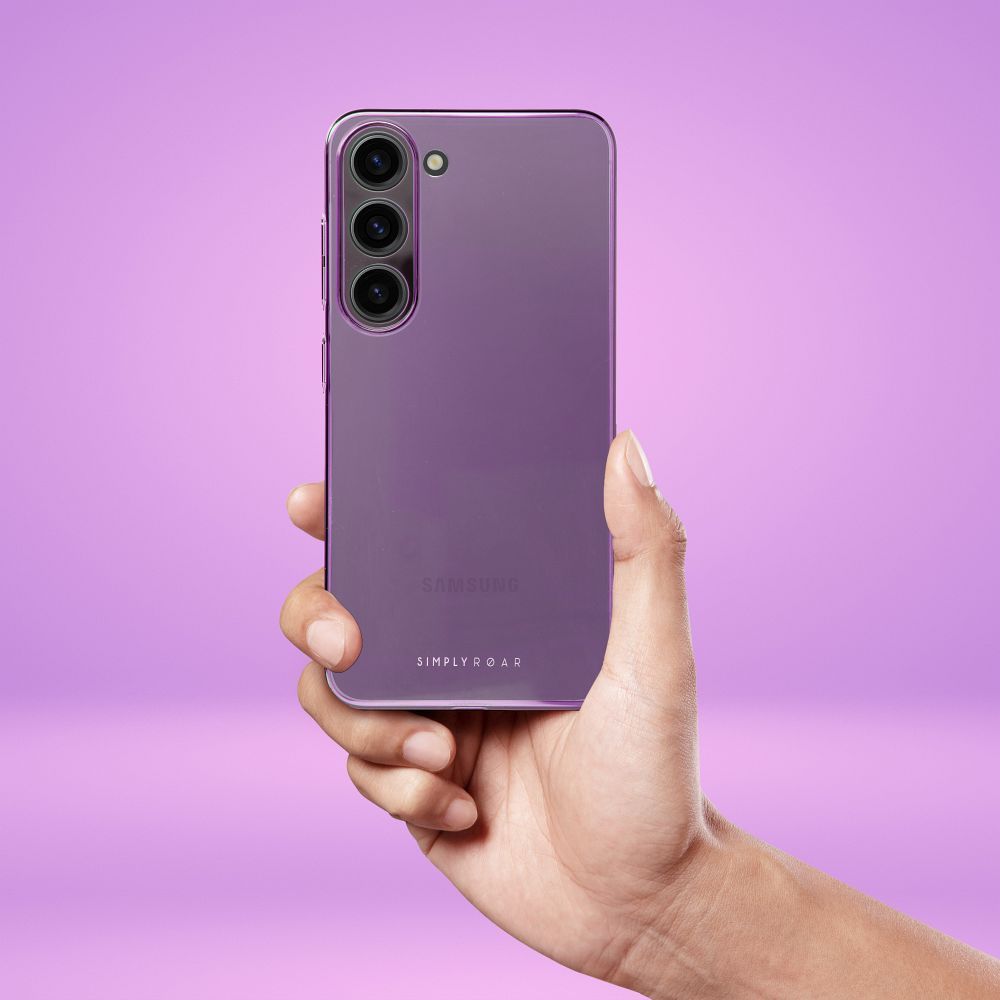 Pokrowiec Roar Pure Simple Fit Case fioletowy Samsung Galaxy S23 / 3 Pokrowiec Roar Pure Simple Fit Case fioletowy Samsung Galaxy S23 / 3