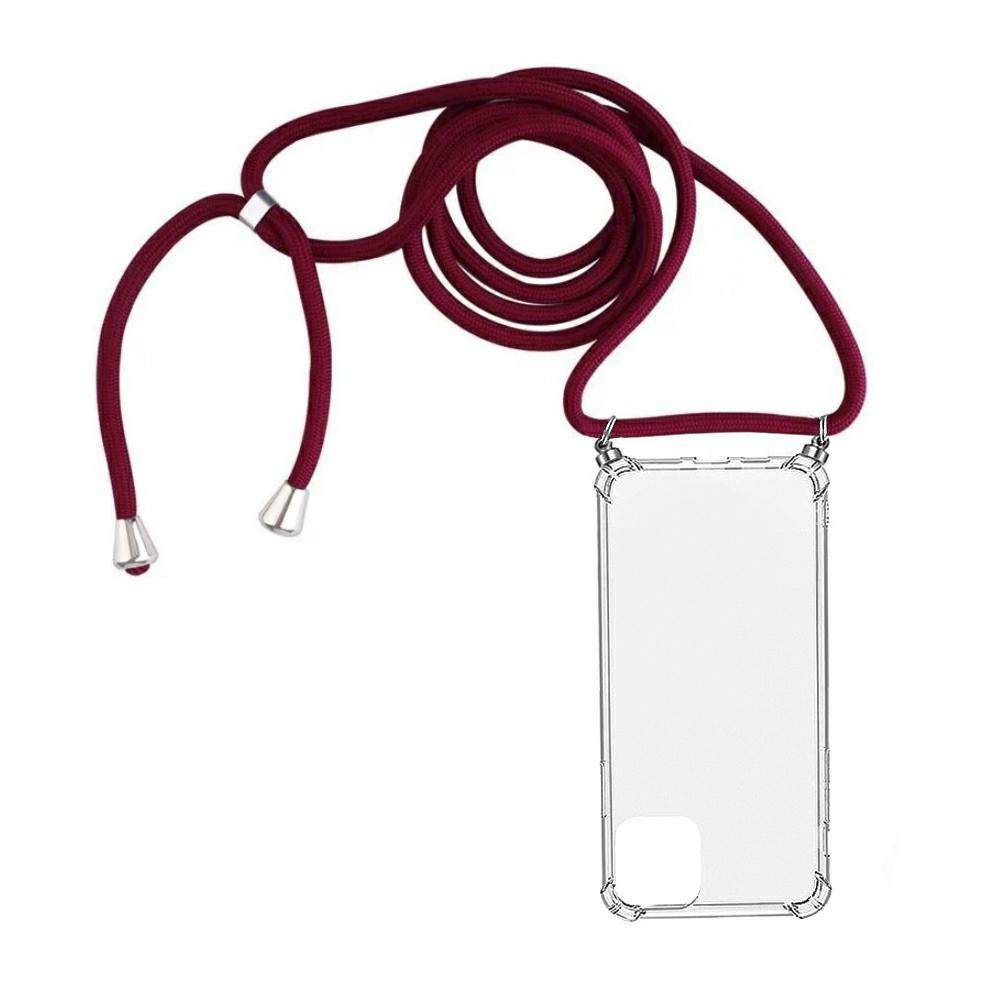 Pokrowiec Rope Case ze sznurkiem czerwony Apple iPhone 12 Pro (6.1 cali)