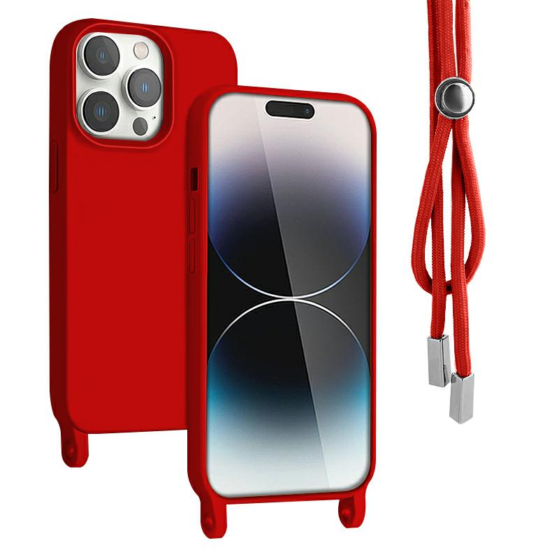 Pokrowiec Rope Case ze sznurkiem czerwony Apple iPhone 13