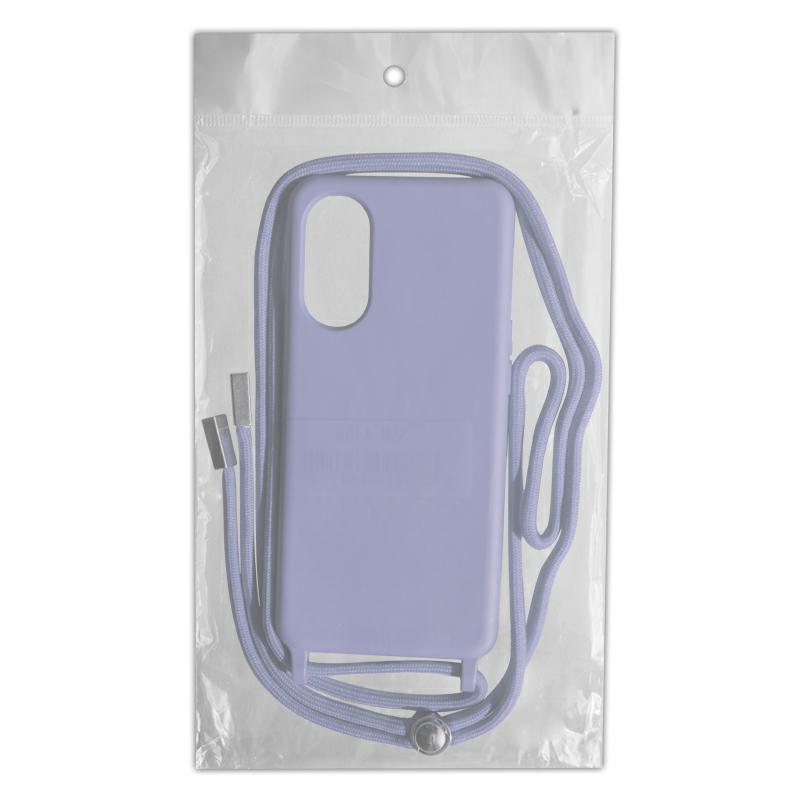 Pokrowiec Rope Case ze sznurkiem fioletowy Apple iPhone 15 Pro / 4