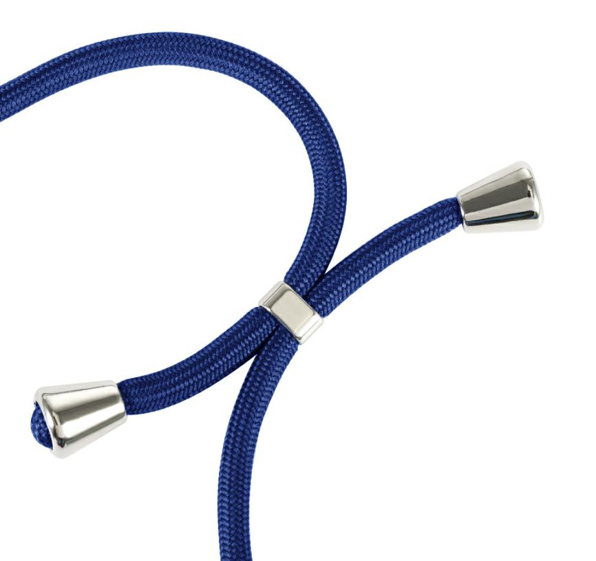 Pokrowiec Rope Case ze sznurkiem niebieski Samsung A02S / 2