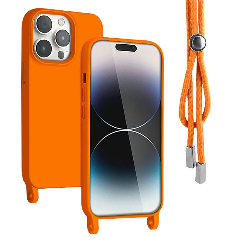 Pokrowiec Rope Case ze sznurkiem pomaraczowy Apple iPhone 15 Pro Max
