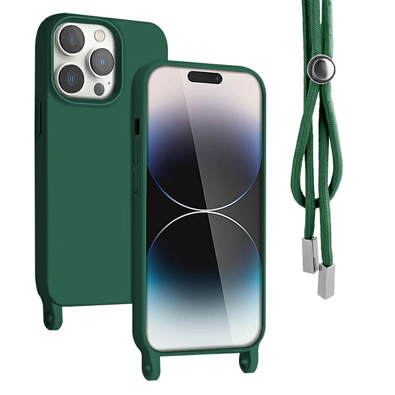 Pokrowiec Rope Case ze sznurkiem zielony Apple iPhone 14