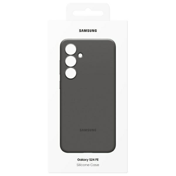 Pokrowiec Samsung Silicone Case czarny Samsung Galaxy S24 FE / 6