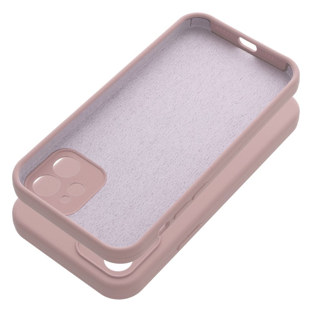 Pokrowiec Silicone 2mm jasnor�owy Apple iPhone 12 / 5