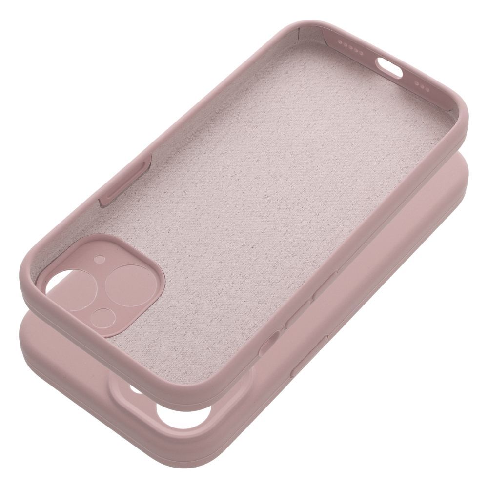 Pokrowiec Silicone 2mm jasnor�owy Apple iPhone 15 / 5