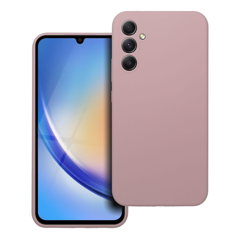 Pokrowiec Silicone 2mm jasnor�owy Samsung Galaxy A34 5G