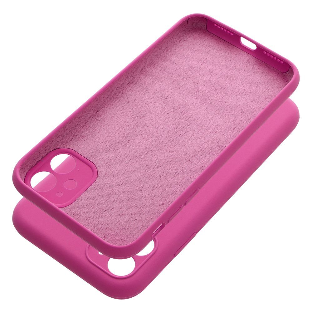 Pokrowiec Silicone 2mm r�owy Apple iPhone 11 / 4