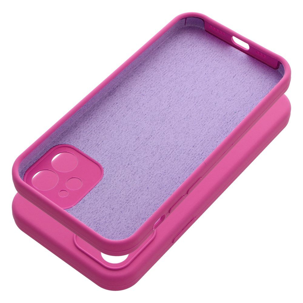 Pokrowiec Silicone 2mm r�owy Apple iPhone 12 / 5