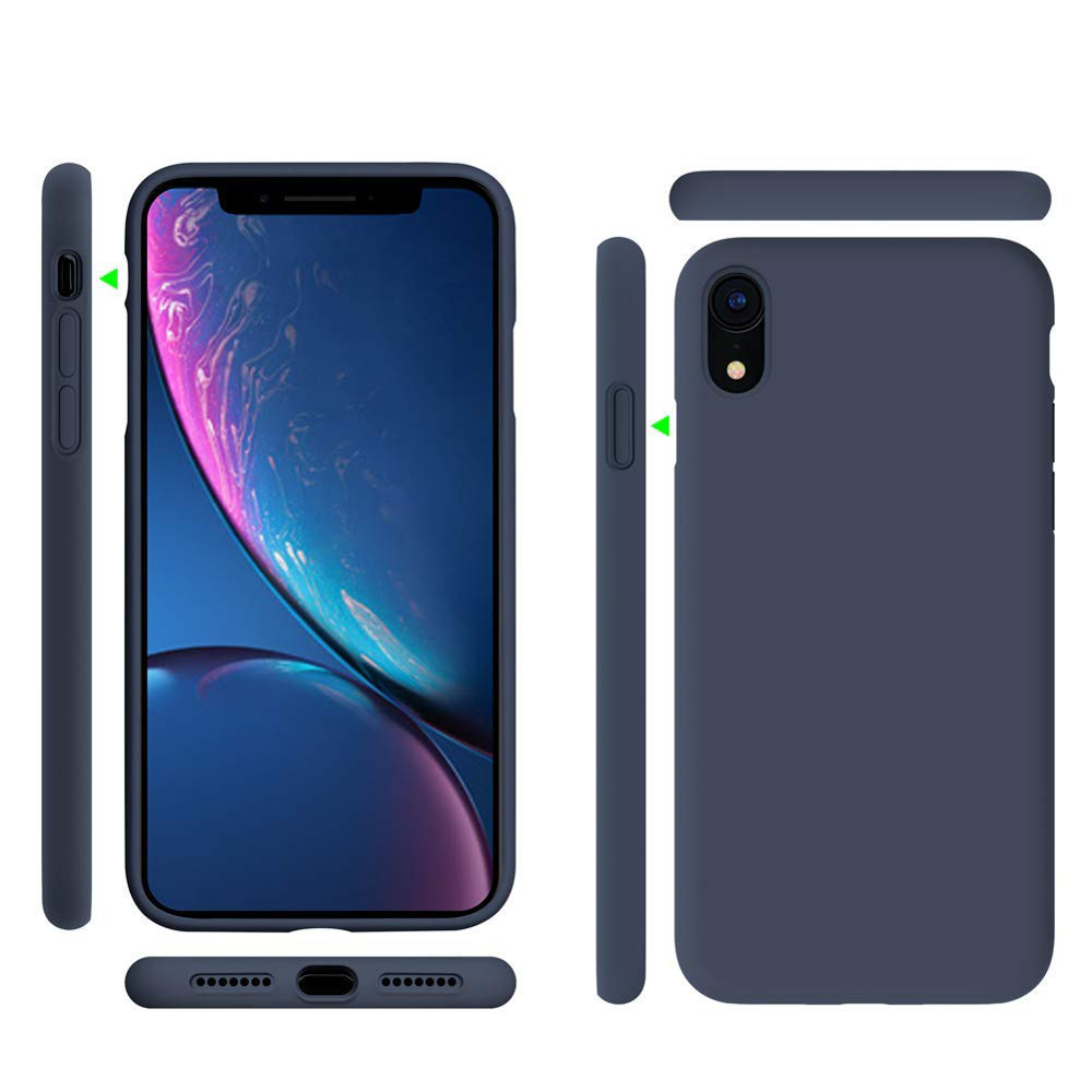 Pokrowiec Silicone Case ciemnoniebieski Apple iPhone XR / 5