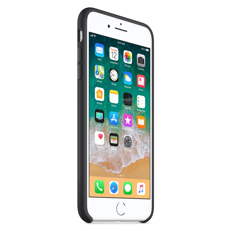 Pokrowiec Silicone Case czarny Apple iPhone 8 Plus / 4